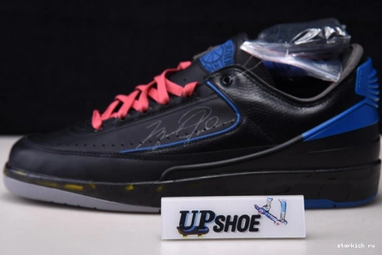 SP Retro O-W Jordan Black Low Blue Air 2 DJ4375-004 DJ4375-004 0522